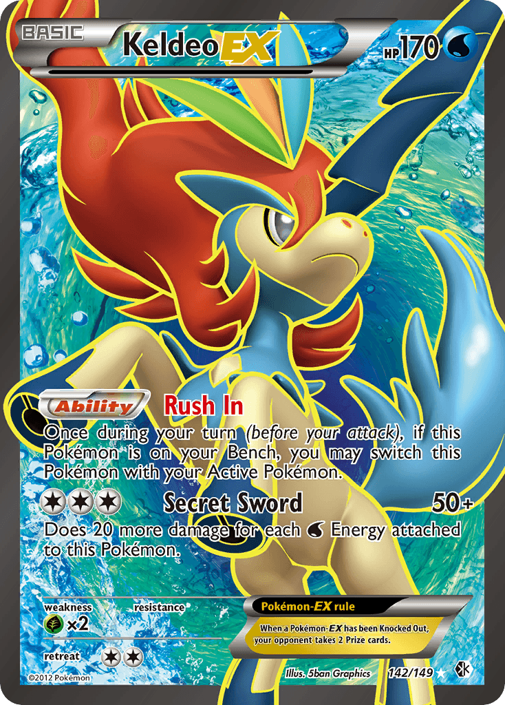 Keldeo EX (142 Full Art)